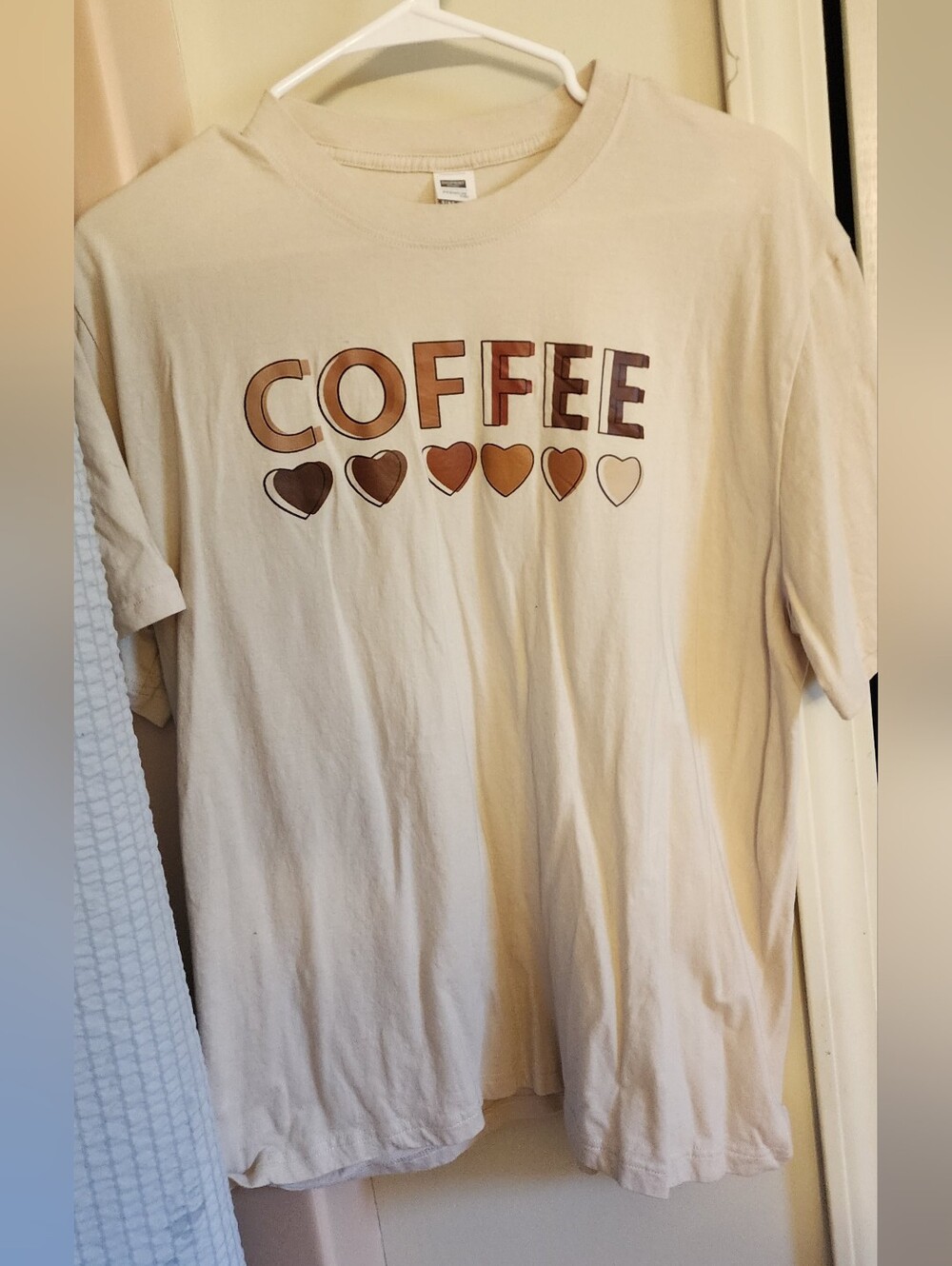 Kids Cream "Coffee" Graphic Tee